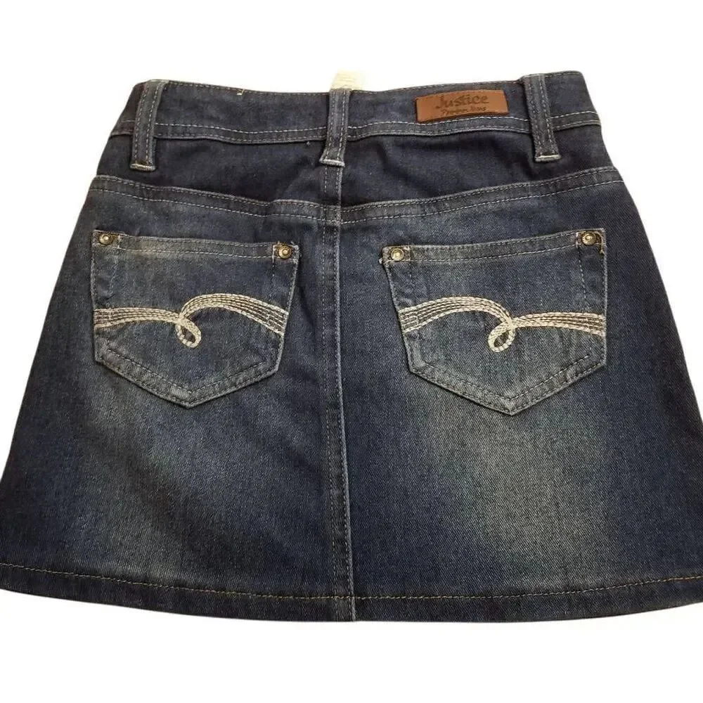 Justice denim skort 6R